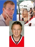 Bryan Bickell, Duncan Keith and Marian Hossa